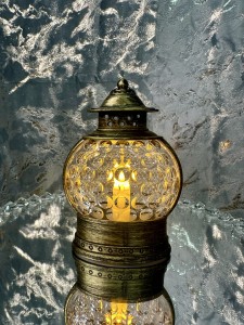 Lampion złoty LED 13