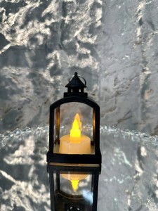 Lampion czarny LED 9