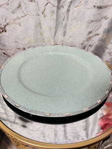 Podtalerz turkusowo  zloty   brokat 33  