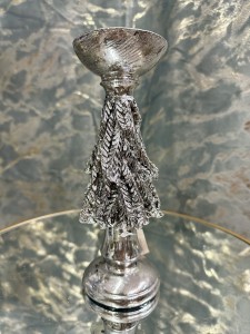 Świecznik srebrny choinka 22