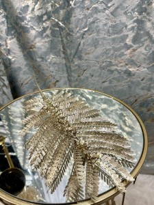 Gałązka ozdobna złota 75