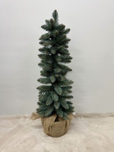 Choinka slim srebrzysta 80