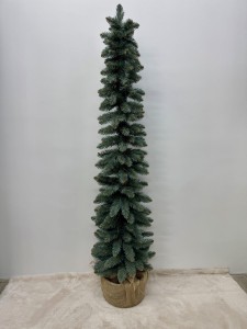 Choinka slim srebrzysta 145