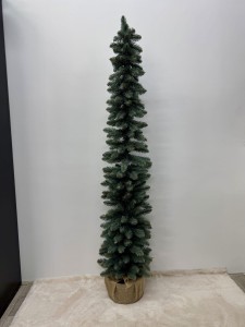 Choinka slim srebrzysta 160