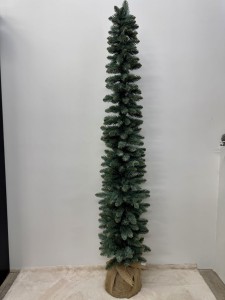 Choinka slim srebrzysta 180
