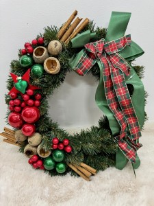 Wianek świąteczny zielony 35 
