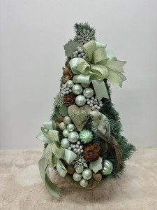 Choinka stożek z dekorem 75 