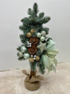 Choinka na pniu z dekorem 65 