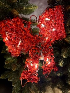 Kokarda led czerwona 32