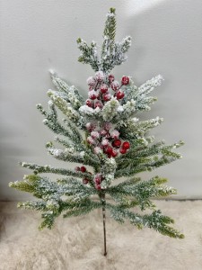 Gałązka świąteczna ośnieżona 62