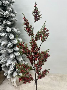 Gałązka świąteczna zielono-czerwona 75