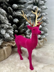 Renifer fuksjowy flokowany 44