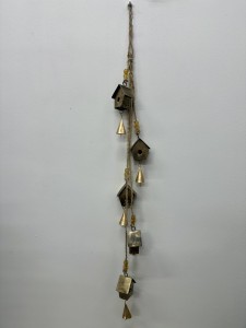 Dzwonki wiszące złote domki 85