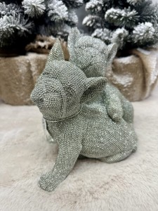 Psy dekoracyjne srebrne 18