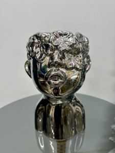 Osłonka ceramiczna srebrna 22.5