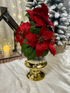 Wazon szklany złoty 22