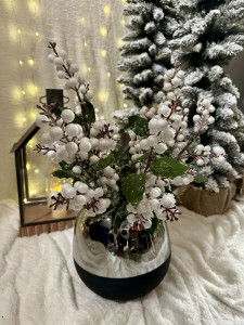 Wazon lustrzany srebrny 23