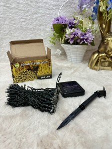 Girlanda solarna 20m LED ciepła 