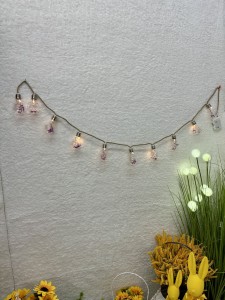 Girlanda żarówki z kwiatuszkami 10 led