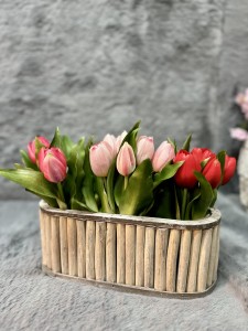 Osłonka  drewniana szara 28