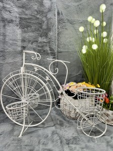 Rower metalowy z miejscem na donice 70