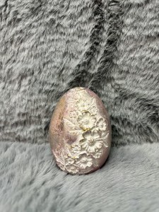 Jajko różowo-srebrne 9