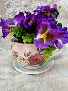 Osłonka filiżanka w kwiaty 11 