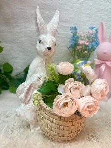 Osłonka ceramiczna kosz z zajączkami 43