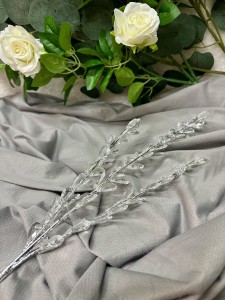 Gałązka srebrna z kryształkami 68