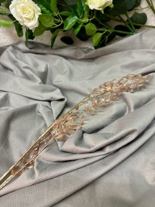 Gałązka różowe złoto  z kryształkami 80