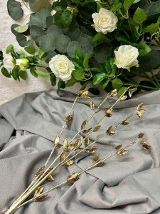 Gałązka złota z kryształkami 83