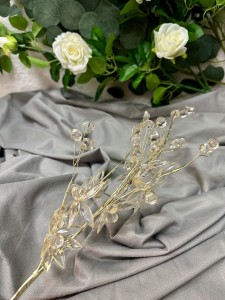 Gałązka złota z kryształkami 65