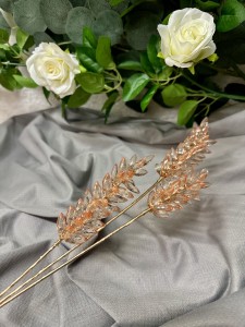 Gałązka różowe złoto  z kryształkami 65