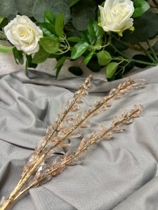 Gałązka różowe złoto  z kryształkami 67 