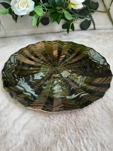 Podtalerz szklany brązowo-złoty 33