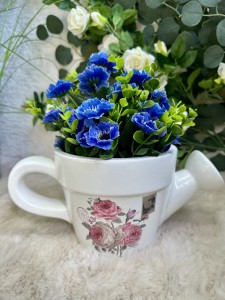 Osłonka ceramiczna konewka róże 15