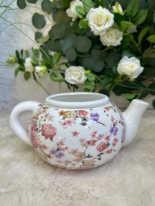 Osłonka ceramiczna imbryk w kwiaty 12