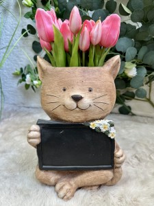 Osłonka ceramiczna kotek z tablicą 31