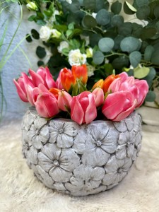 Osłonka ceramiczna w kwiaty 17