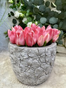 Osłonka ceramiczna w kwiaty 22