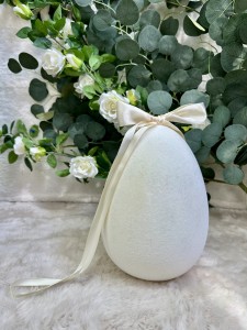 Jajko ecru flokowane 25 