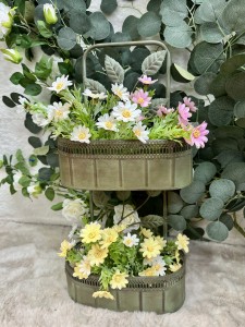 Kwietnik metalowy zielony 52