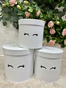 Zestaw pudełek dekoracyjnych białych 