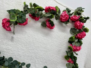 Girlanda pelargonia różowa   170