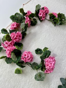 Girlanda pelargonia pudrowy róż   170 