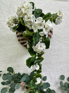 Pelargonia wisząca biała 75