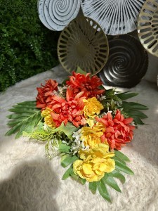 Chryzantema bukiet czerwono-żółty 60 