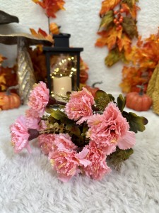 Bukiet goździki pudrowy róż 42