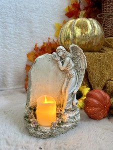 Anioł ze świecą led 24