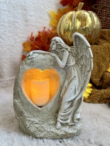 Anioł ze świecą led 25